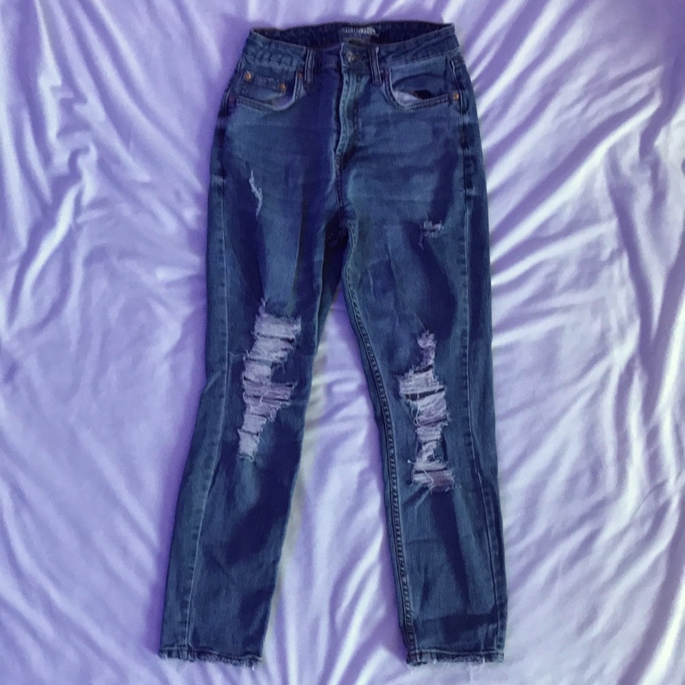 Ripped Denim blue jeans